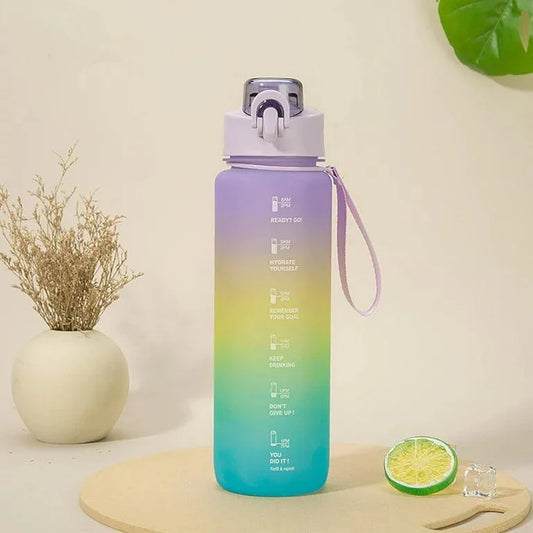 HydrateHarmonyâ˘ď¸ Motivational Water Bottle